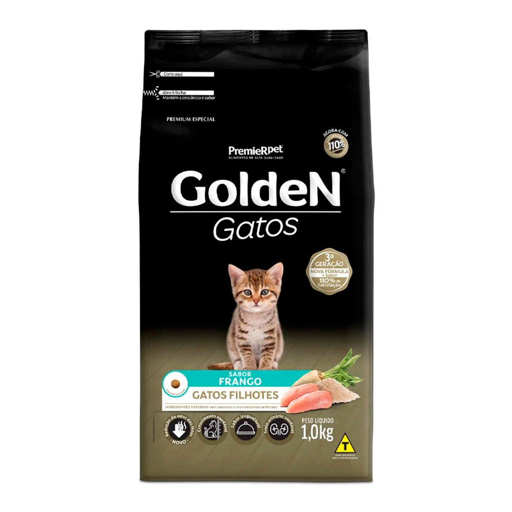Ração Golden Gatos Filhotes Frango 1kg