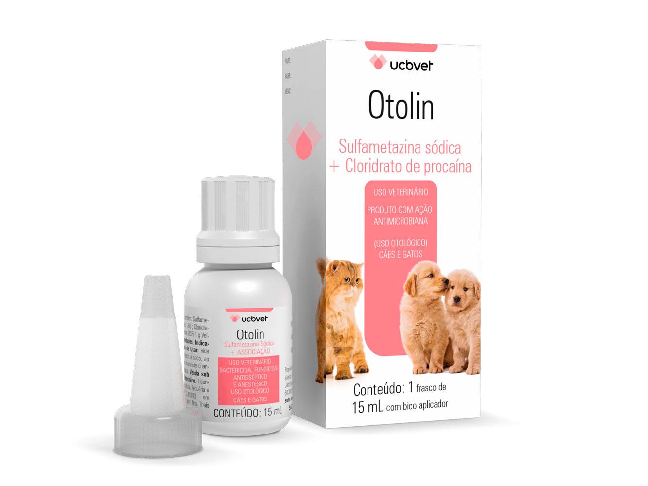 Otolin Para Cães e Gatos UCB Vet 15ml