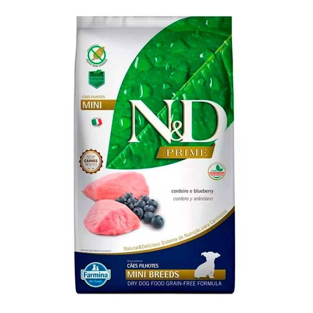 Ração N&D para Cães Filhotes De Raças Pequenas Cordeiro e Blueberry 10,1kg