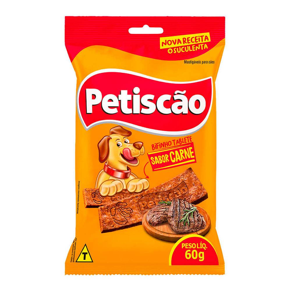 Bifinho Petiscão Tablete Para Cães Sabor Carne 60g