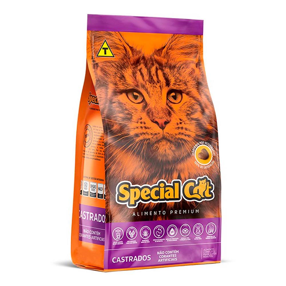 Ração Special Cat Para Gatos Adultos Castrados 10,1kg