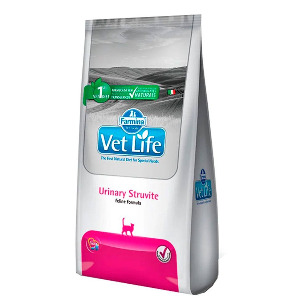 Ração Farmina Vet Life Urinary Estruvite Gatos Adultos 2kg