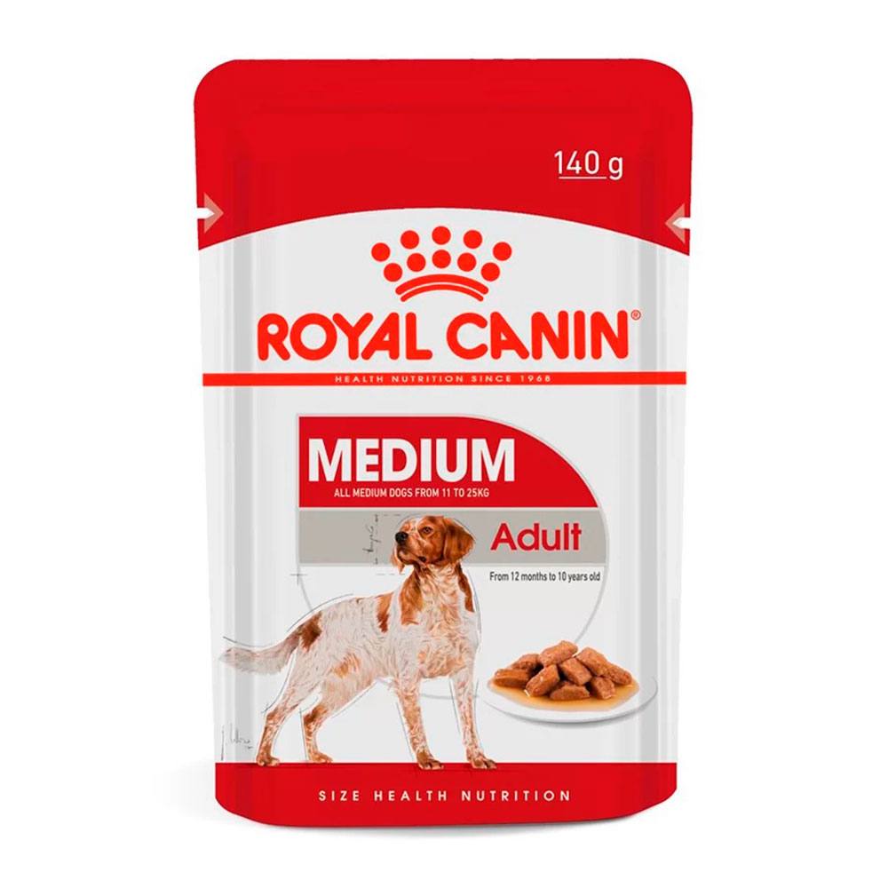Ração Úmida Royal Canin Sachê Para Cães Medium Adulto 140g