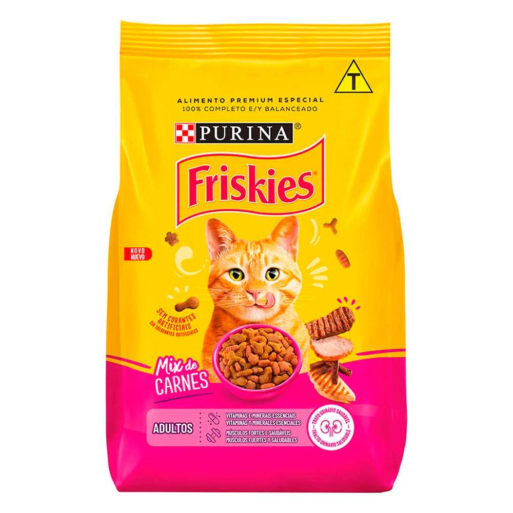 Ração Friskies Para Gatos Adultos Mix de Carne 1kg