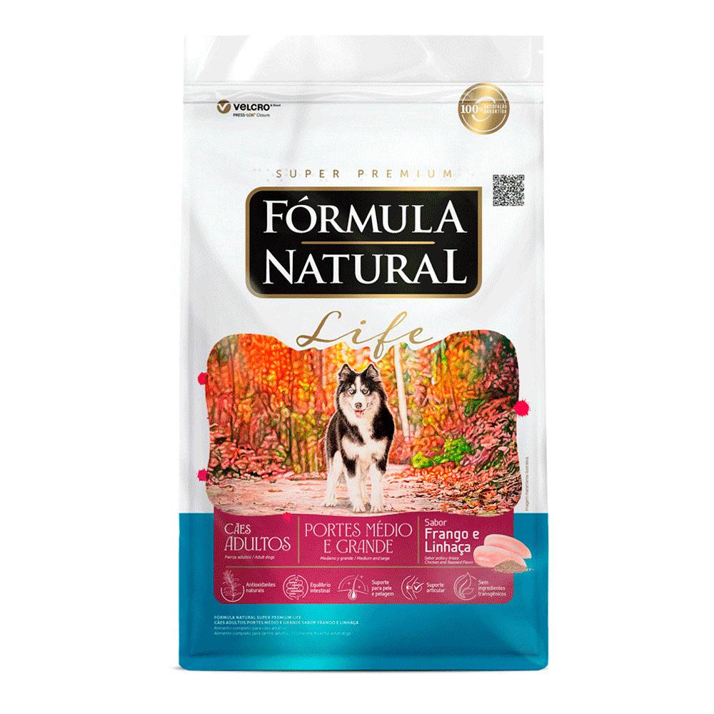 Ração Fórmula Natural Life Para Cães Adultos Porte Médio e Grande Frango 15kg