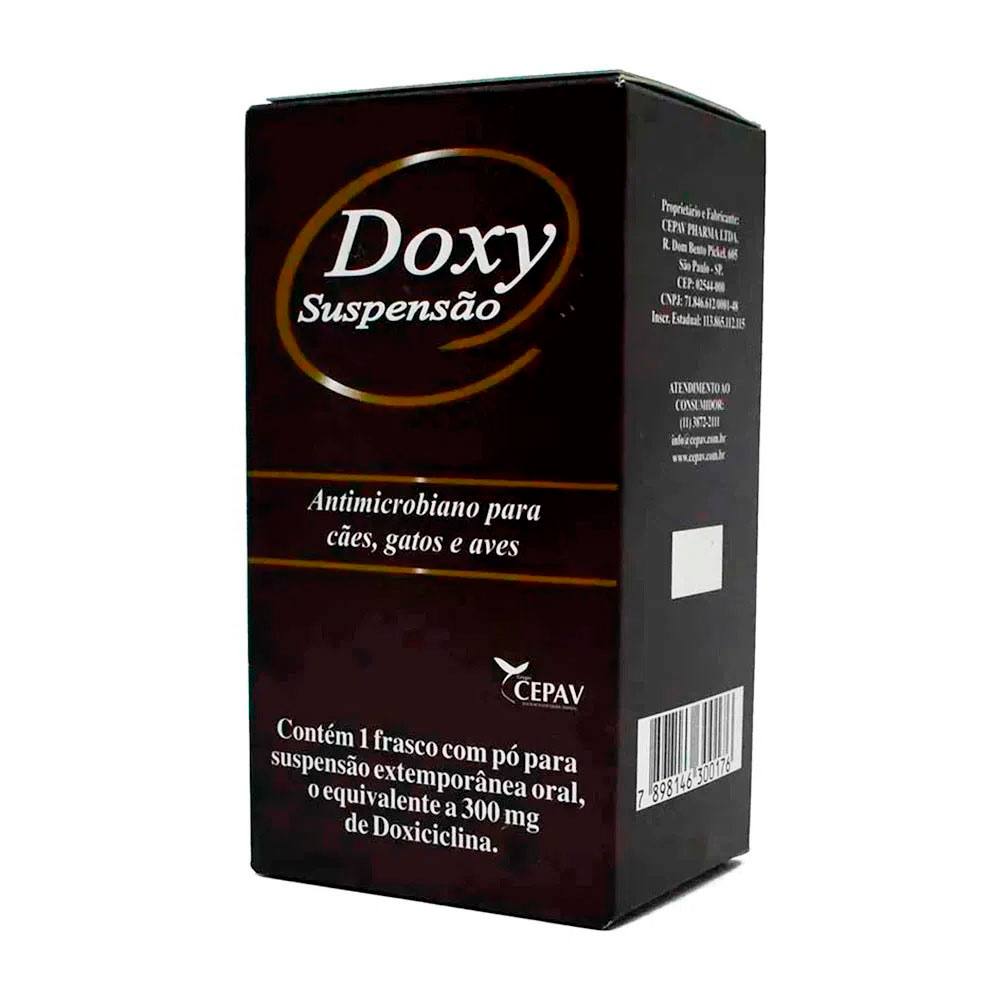 Doxy Suspensão 300mg Antibiótico Para Cães E Gatos Cepav