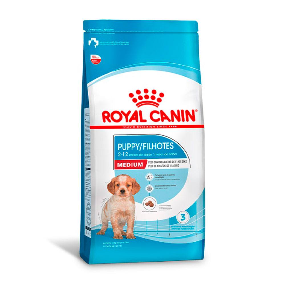 Ração Royal Canin Medium Puppy Para Cães Filhotes Porte Médio 15kg