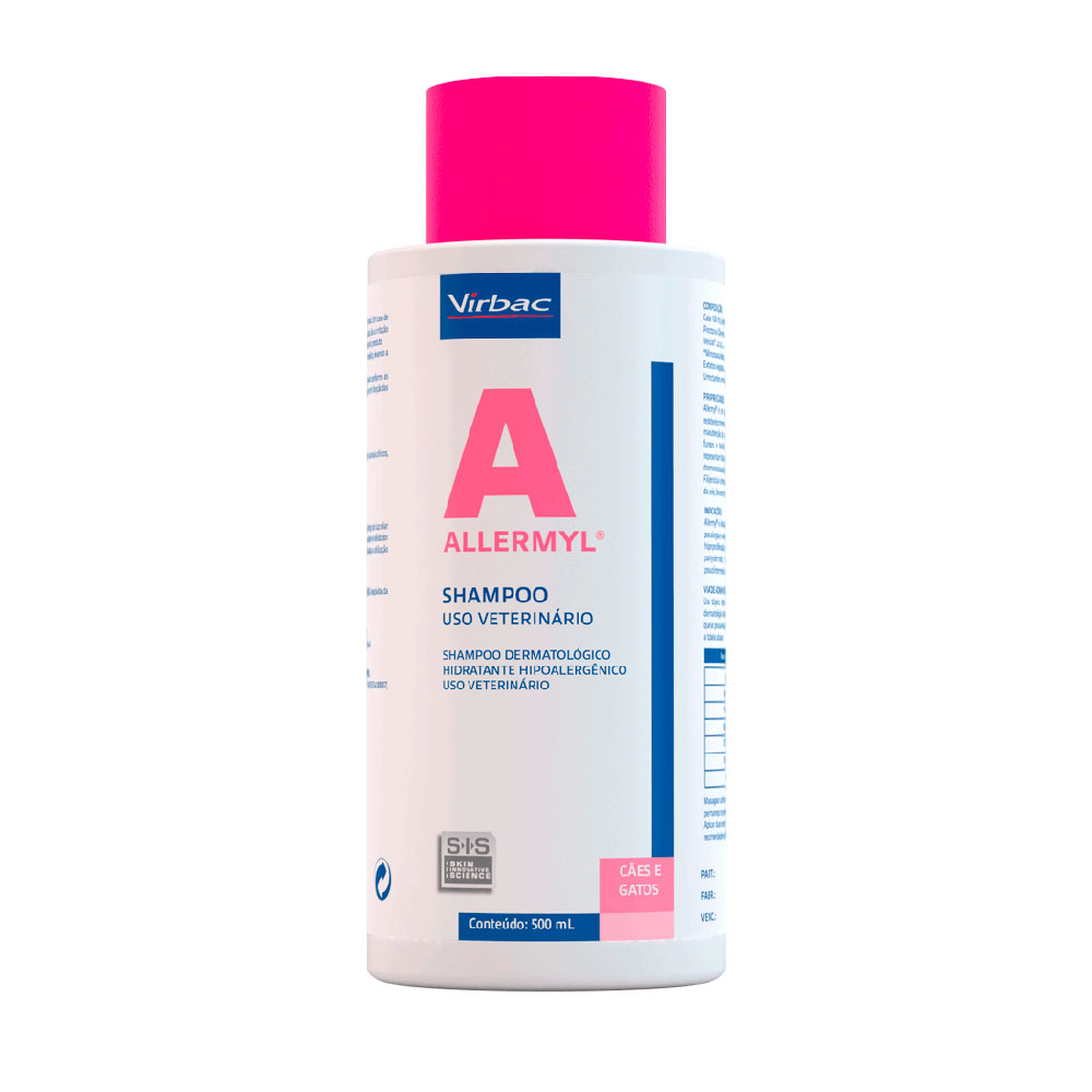 Shampoo Allermyl Para Cães e Gatos Virbac 500ml