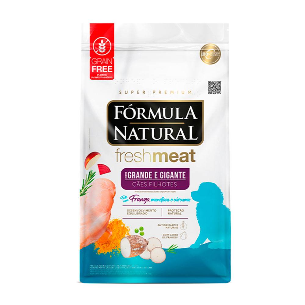 Ração Fórmula Natural FreshMeat Cães Filhotes Porte Grande e Gigante Frango 12kg