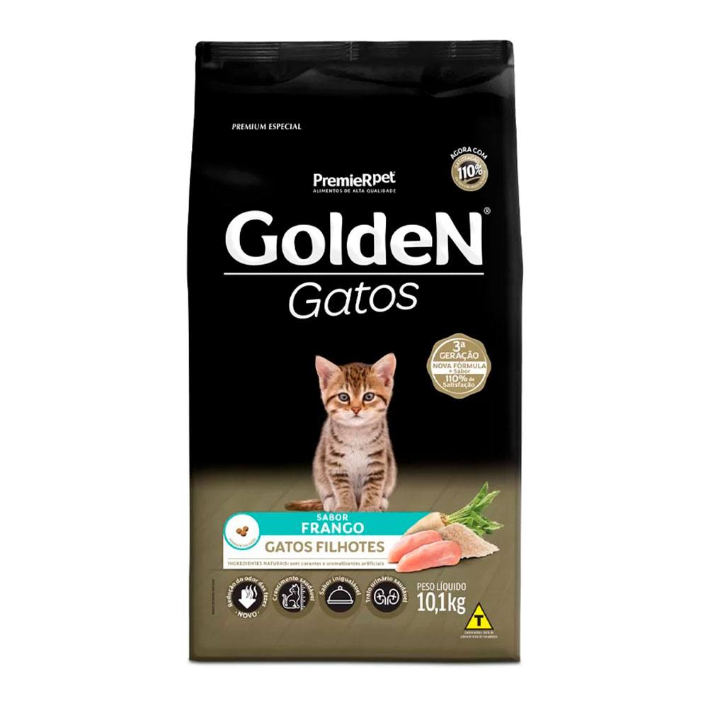 Ração Golden Gatos Filhotes Frango 10,1kg