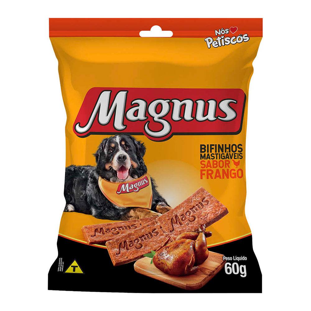 Bifinho Magnus Mastigáveis Para Cães Adultos - Frango 60g