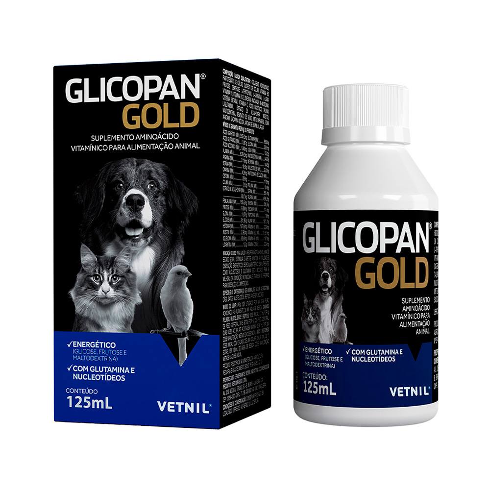 Suplemento Glicopan Gold Vetnil 125ml