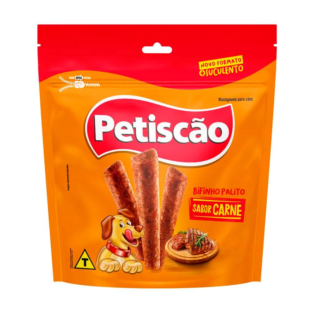 Bifinho Petiscão Palito Para Cães Sabor Carne 500g