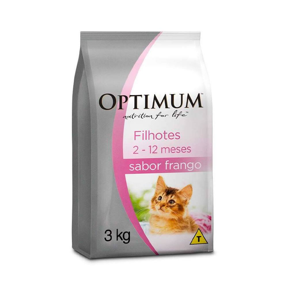 Ração Optimum Gato Filhote Frango - 3kg