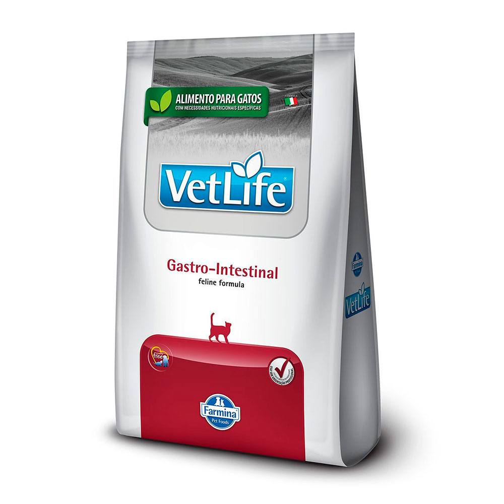 Ração Farmina Vet Life Gastro Intestinal Gatos Adultos 400g