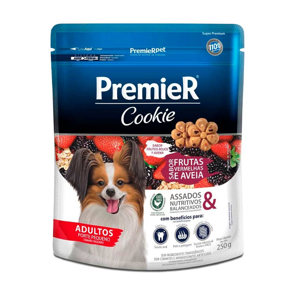 Biscoito Premier Cookie Para Cães Adultos Porte Pequeno – Frutas Vermelhas e Aveia 250g