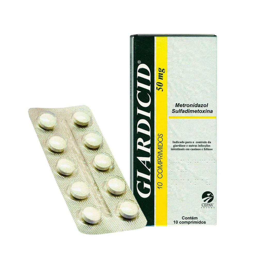 Giardicid Cepav 50mg 10 Comprimidos