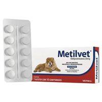 Metilvet 20mg 10 Comprimidos