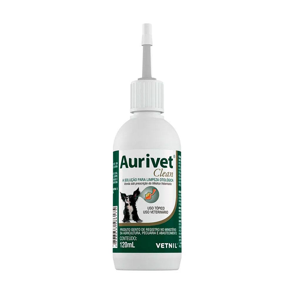 Aurivet Clean Solução Otológica Vetnil - 120ml
