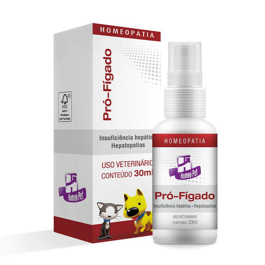 Sistema De Terapia Homeopet Cães E Gatos Pró-Fígado 30ml