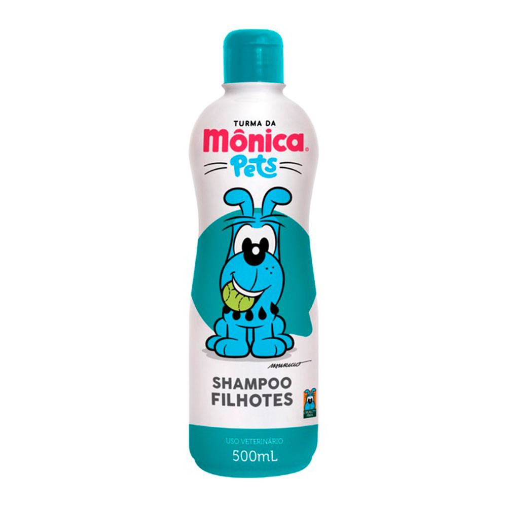 Shampoo Turma Da Mônica Pets Para Cães e Gatos Filhotes 500mL