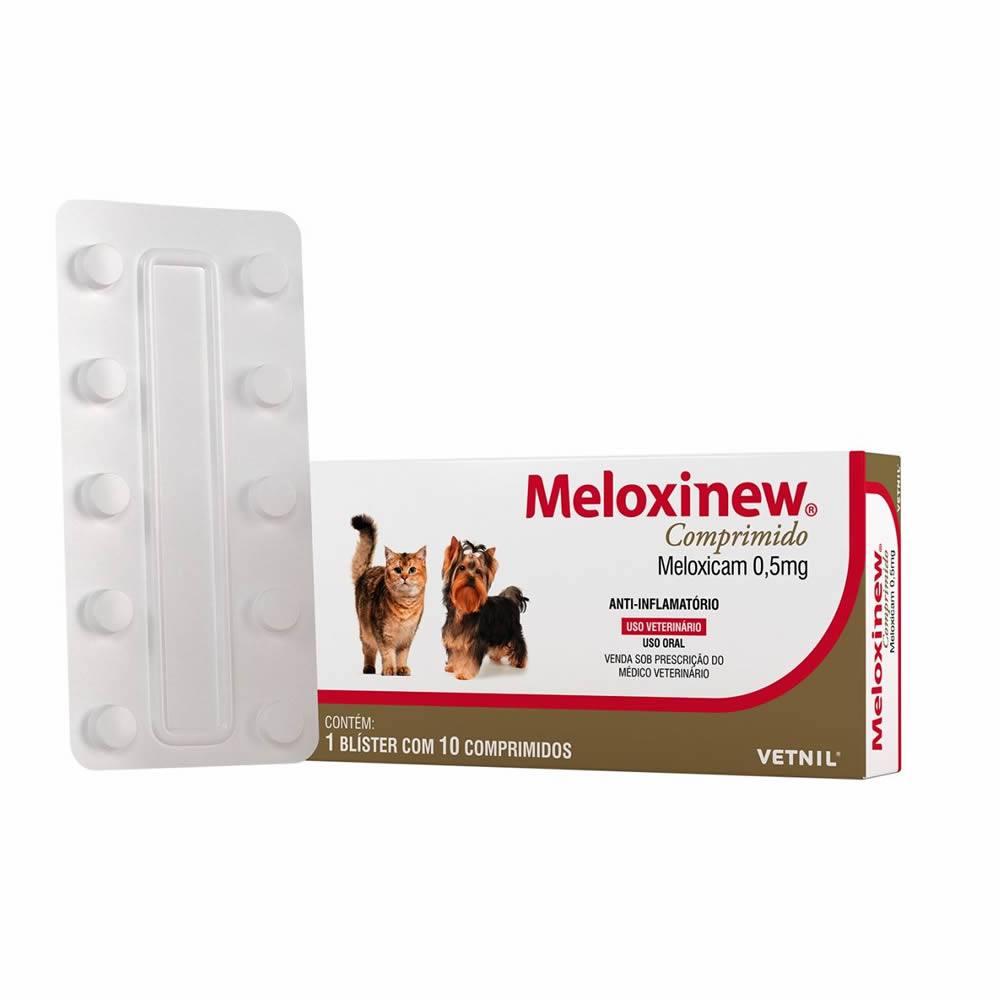 Meloxinew 0,5Mg Vetnil com 10 Comprimidos