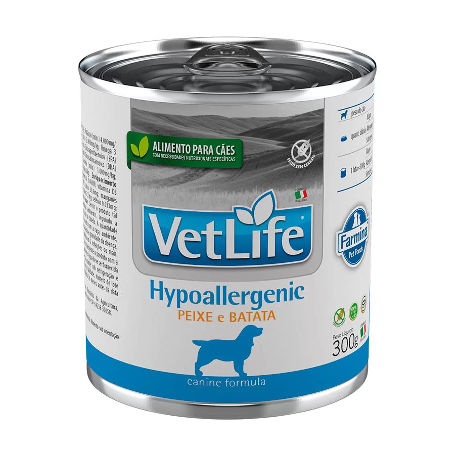 Ração Úmida Lata Farmina Vet Life Para Cães Hypoallergenic 300g