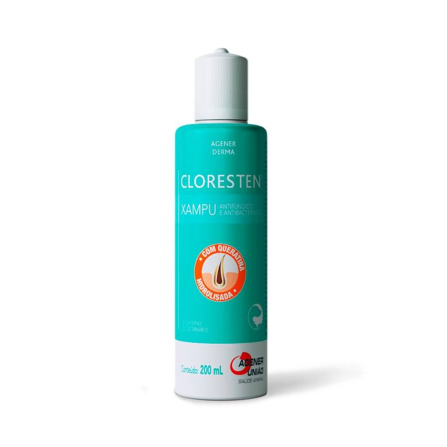 Shampoo Cloresten Antibacteriano Agener União - 200ml