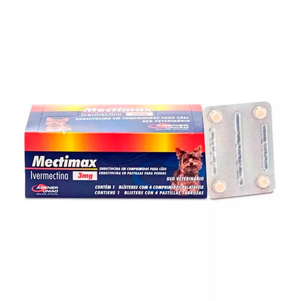 Mectimax 3mg Agener União Blíster com 4 Comprimidos