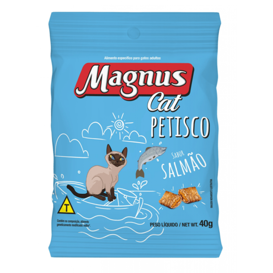 Petisco Magnus Cat Para Gatos Salmão 40g