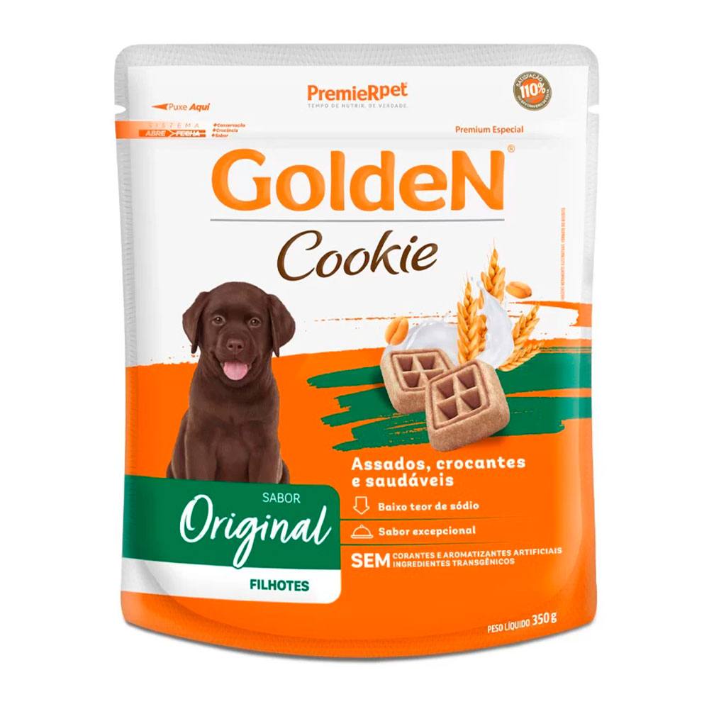 Biscoito Golden Cookie Original Para Cães Filhotes 350g