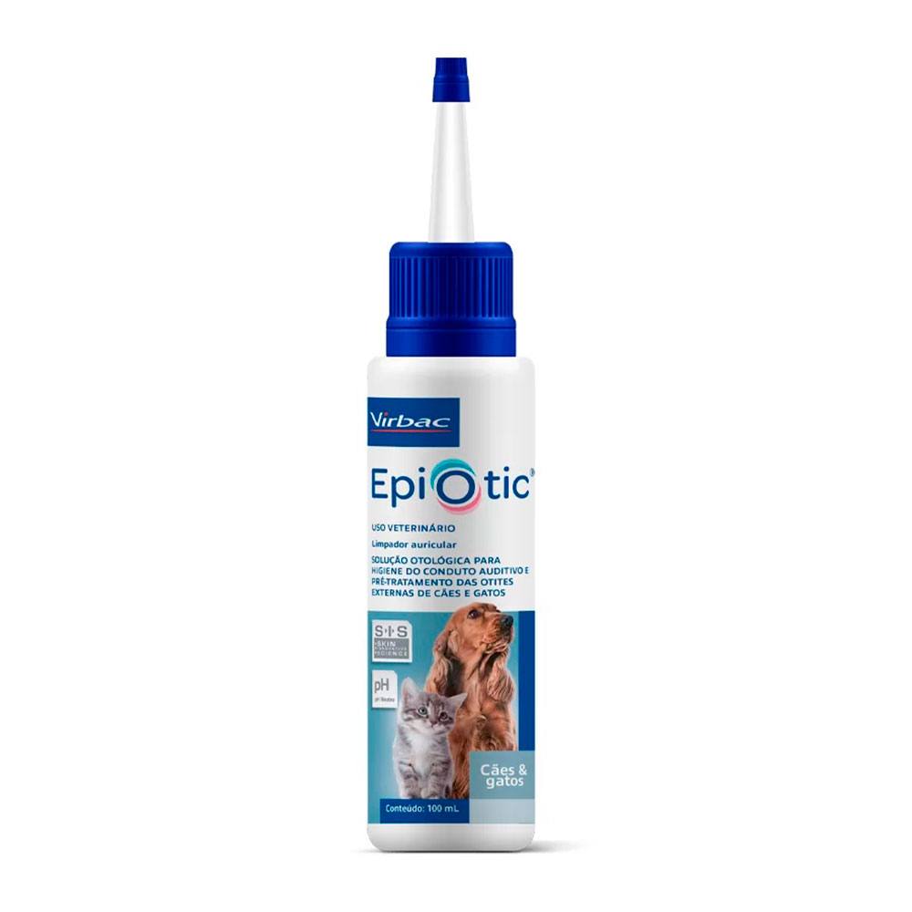 Solução Otológica Epiotic SIS Para Cães e Gatos Virbac 100mL