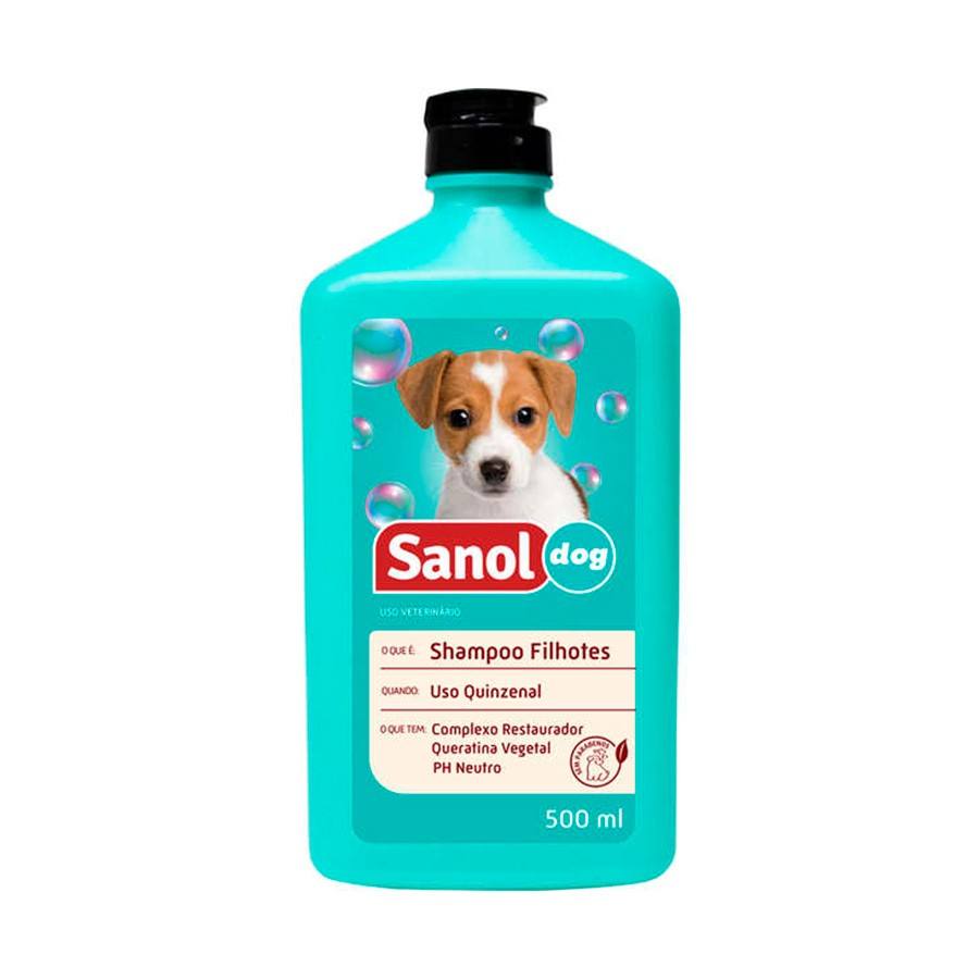 Shampoo Sanol Dog Para Cães Filhotes 500ml