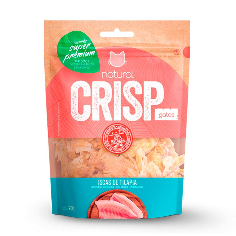 Petisco Natural Crisp para Gatos - Iscas de Tilápia 20g