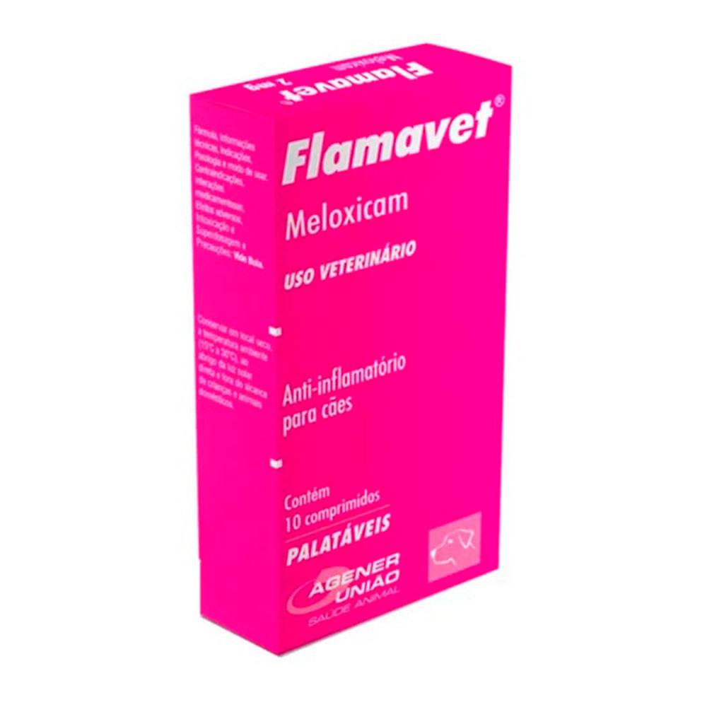 Flamavet 2,0mg Para Cães Agener União Com 10 Comprimidos