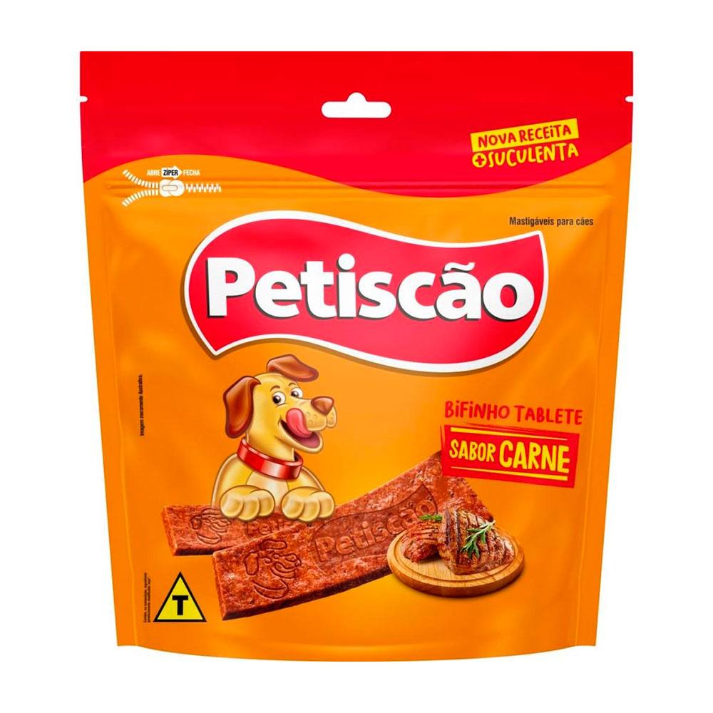 Bifinho Petiscão Tablete Para Cães Sabor Carne 500g