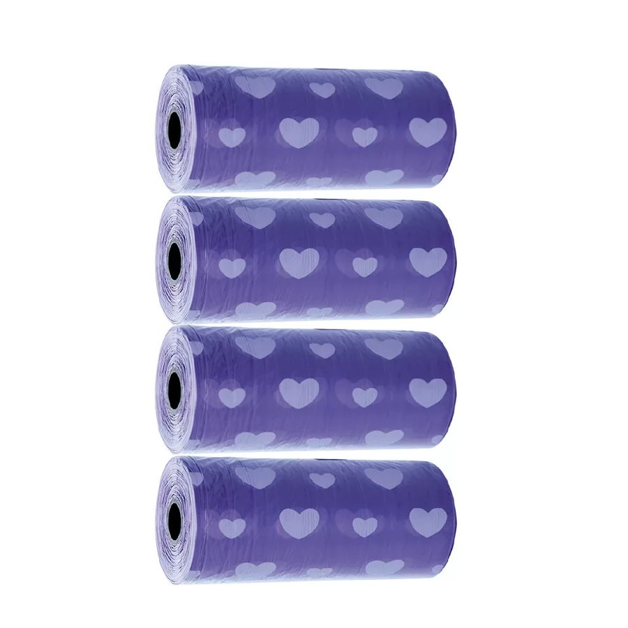 Refil Cata Caca Home Pet Roxo C/ 04 Rolos E C/ 20 Saquinhos