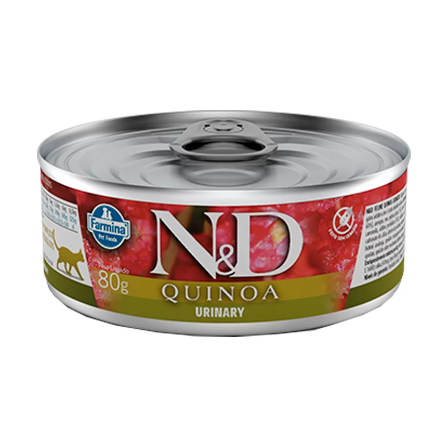 Ração Úmida Lata N&D para Gatos Quinoa - Urinary 80g