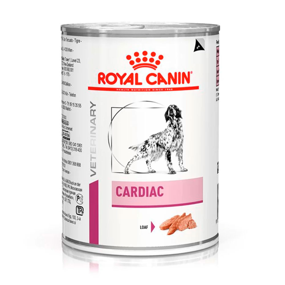 Ração Úmida Royal Canin Lata Veterinary  Cardiac Cães Adultos 410g