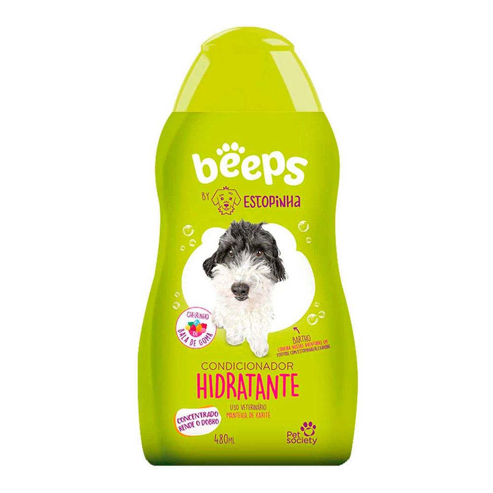 Condicionador Hidratante Beeps Estopinha Para Cães e Gatos Pet Society 480mL