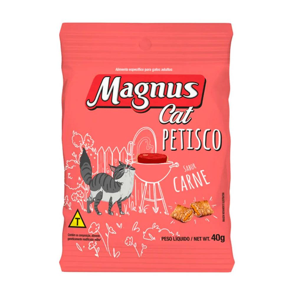 Petisco Magnus Cat Para Gatos Carne 40g