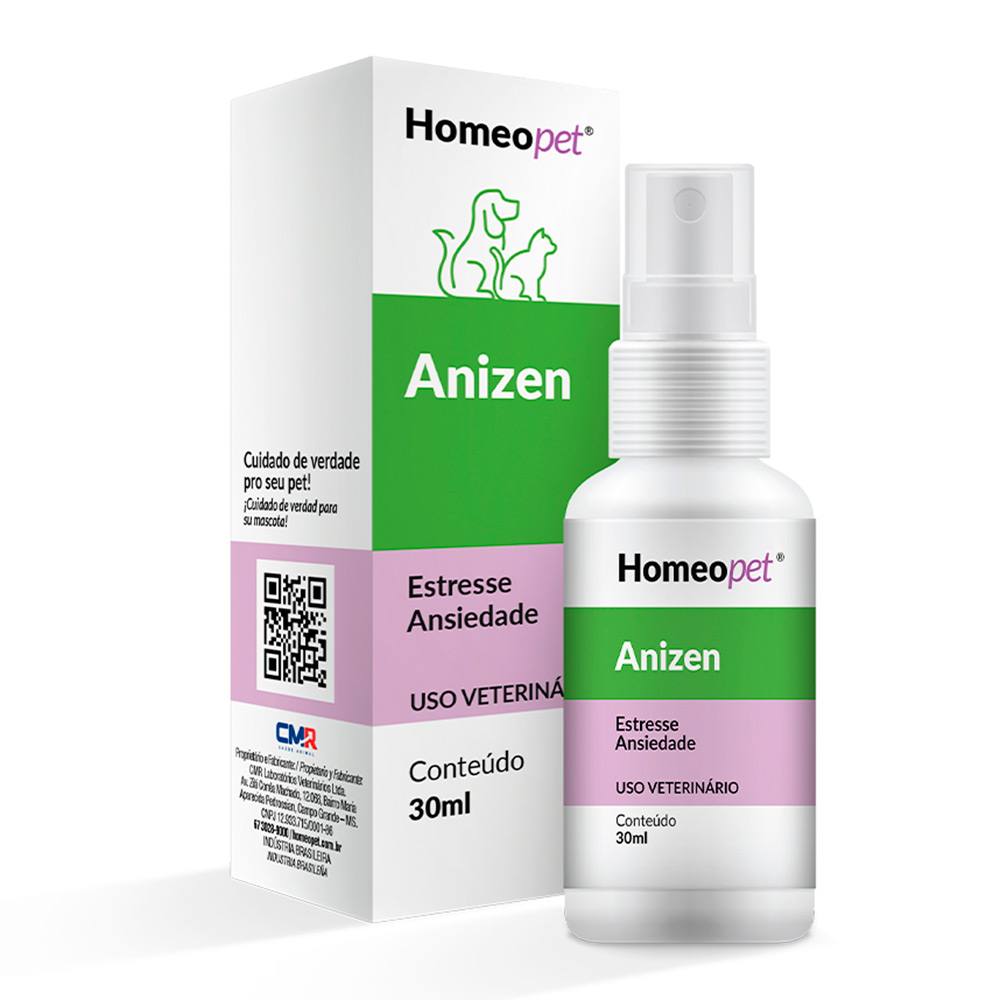 Sistema de Terapia Homeopet para Cães e Gatos Anizen 30mL