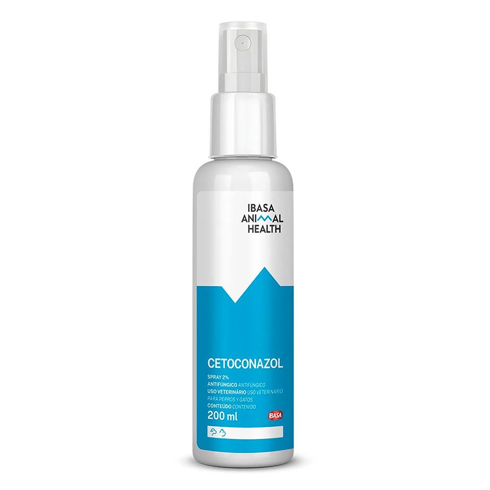 Cetoconazol Spray 2% Para Cães e Gatos Ibasa - 200ml