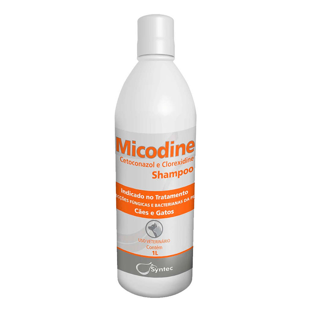 Shampoo Dermatológico Micodine Para Cães e Gatos Syntec – 1 Litro