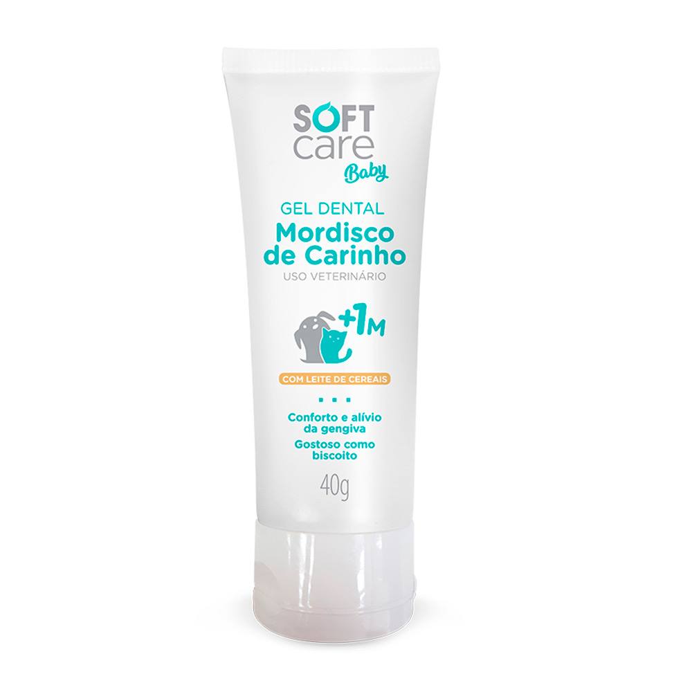 Gel Dental Baby Para Cães e Gatos Filhotes Soft Care 40g