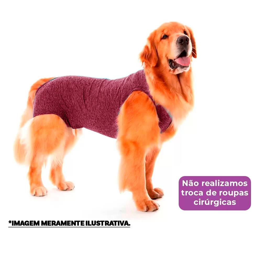 Roupa Pós-Cirúrgica Pet Gaby Suplex Marsala - Tam.12