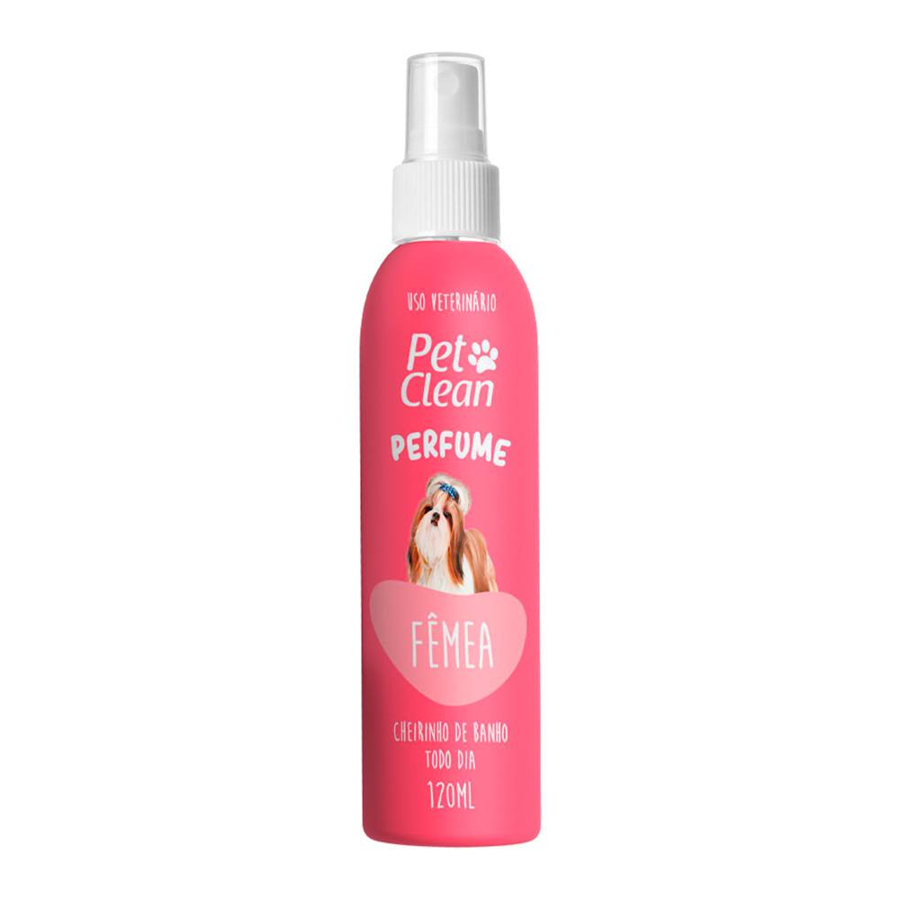 Perfume Para Cães e Gatos Pet Clean Fêmea 120mL