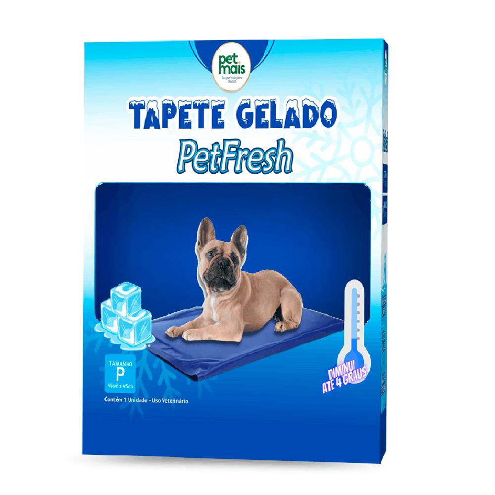 Tapete Gelado PetFresh Para Cães Petmais Tamanho P 45x45cm