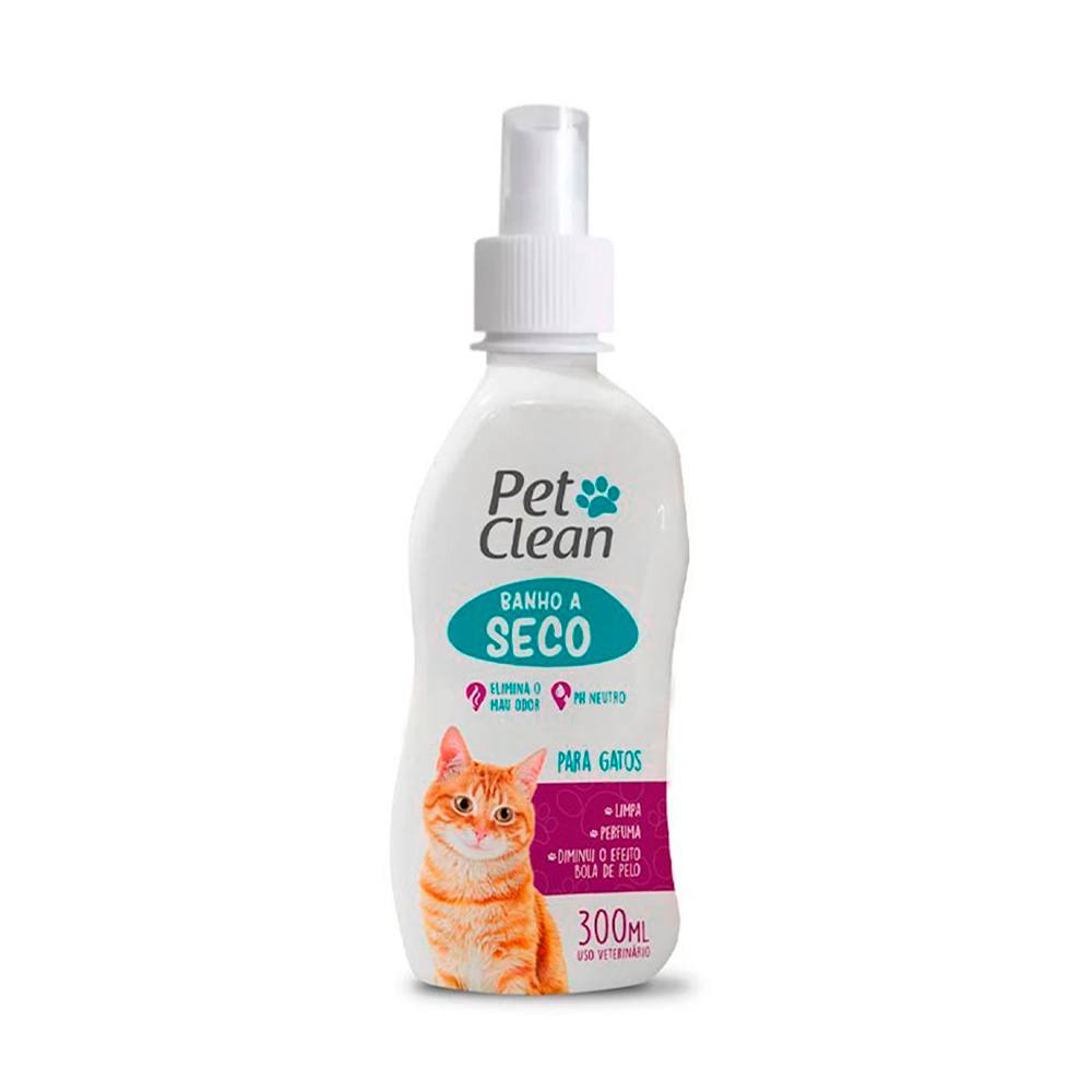 Banho a Seco Para Gatos Pet Clean 300mL