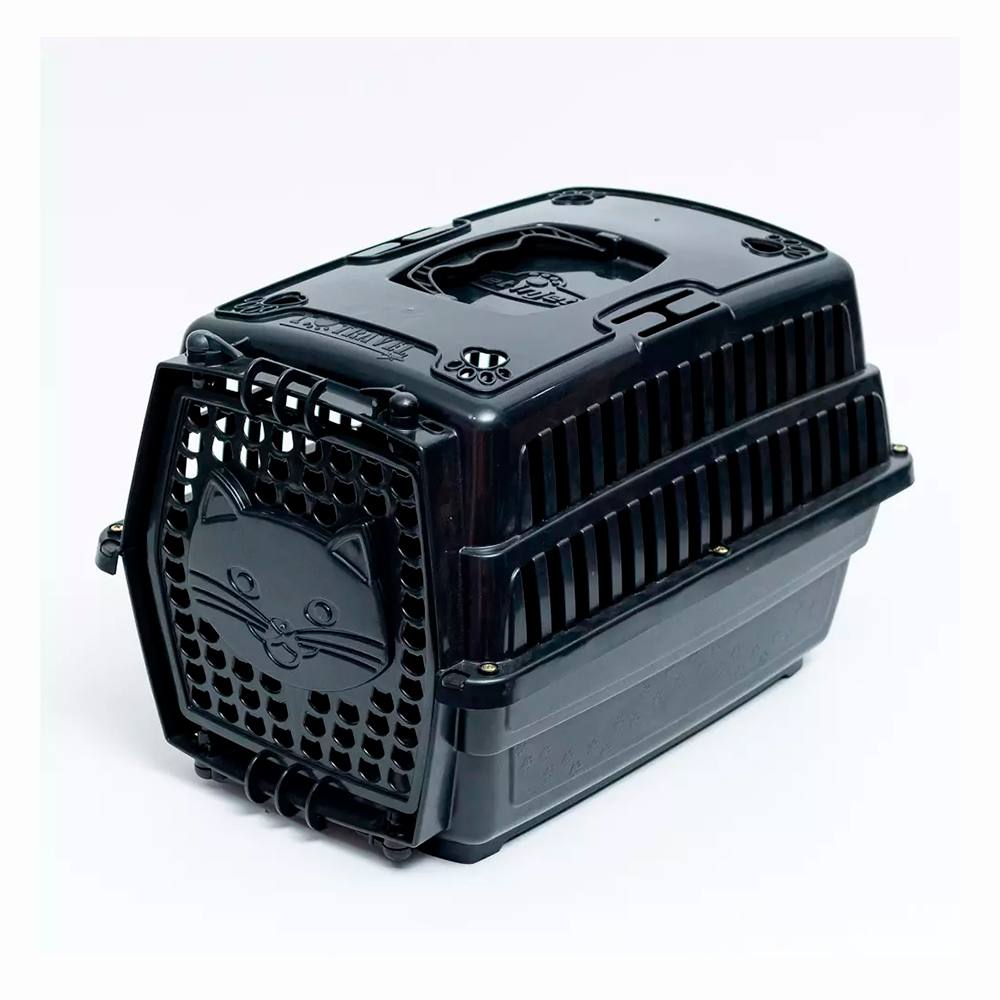Caixa de Transporte Cat Love Travel Preto Para Gatos Pet Injet Nº01